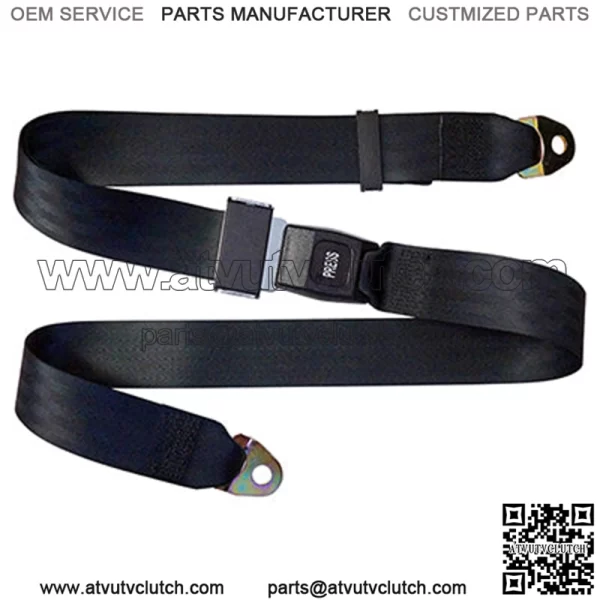 Seat Belt Black 72" Fully Extended Lap Belt