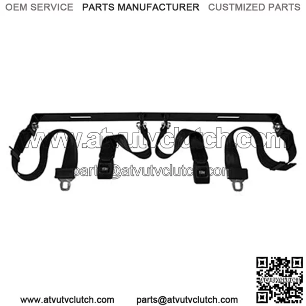 Seat Belt Kit 2 Piece 60" Fully Extended Lap Seat Belts Bracket and Hardware