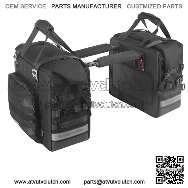 Motorcycle Side Pannier Bag 25L Waterproof Saddle Quick Release 1 Pc