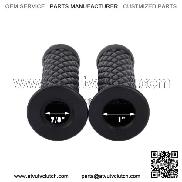 7/8" Universal Handlebar Hand Grips Bar 22mm For Yamaha Honda Kawasaki ATV (For: Yamaha)