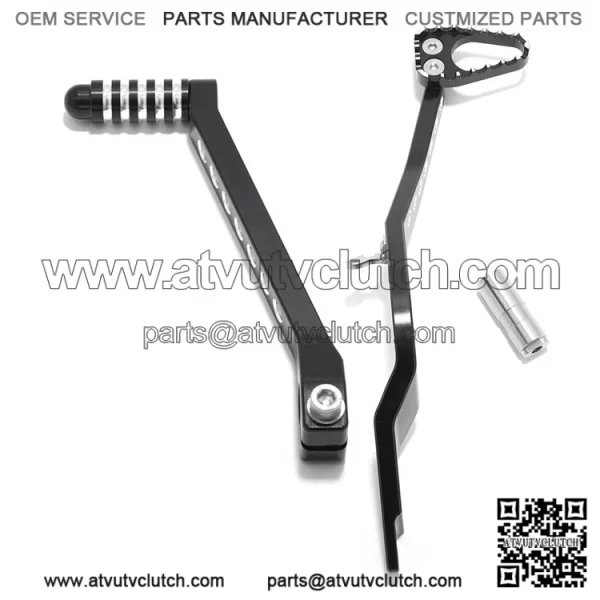 CNC Aluminum Gear Shift Lever & Rear Brake Pedal for Suzuki Quadsport LT-Z 400 2009-2014 2017-2018