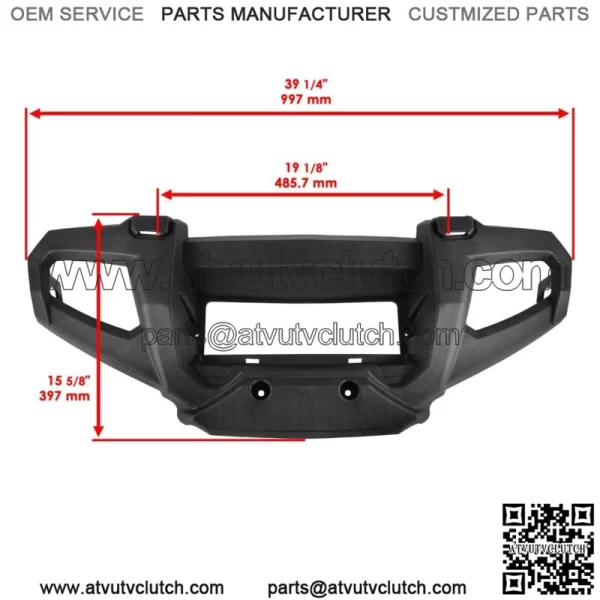 Front Bumper & Panel For Polaris Sportsman 700 2005-2007 Brush Guard Bumper For: Polaris Sportsman 800 - Image 2