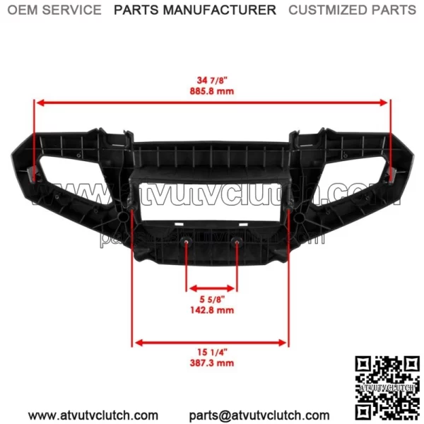 Front Bumper & Panel For Polaris Sportsman 700 2005-2007 Brush Guard Bumper For: Polaris Sportsman 800 - Image 3