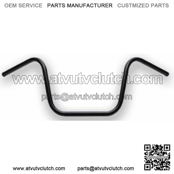 Satin Black Dimpled 12" Rise Ape Hanger Handlebars Harley Sportster Dyna (For: Harley-Davidson)