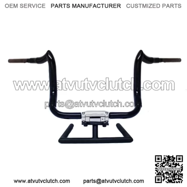 KST Kustoms Denim Satin Black 12" Bison Bagger Handlebars Bars Harley Touring (For: Harley-Davidson)