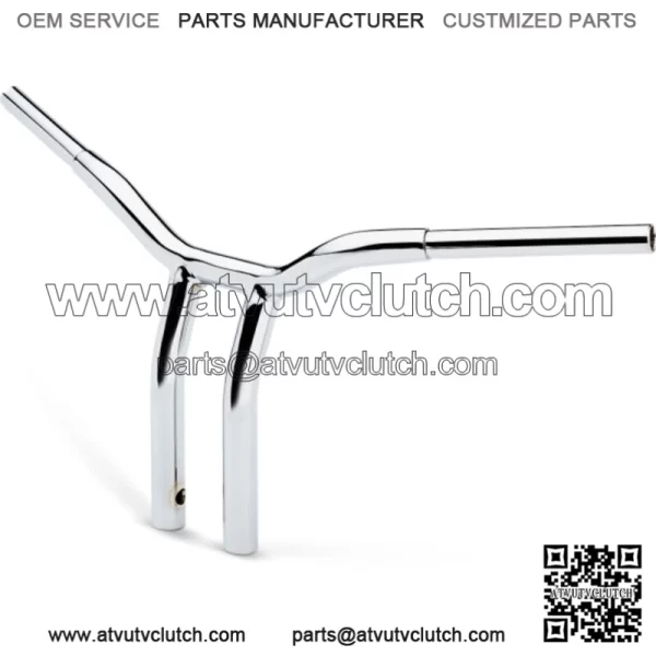 LA Choppers 1 1/4" Chrome Kage Fighter 12" T Bars Pullback Handlebars Harley FXD (For: Harley-Davidson)