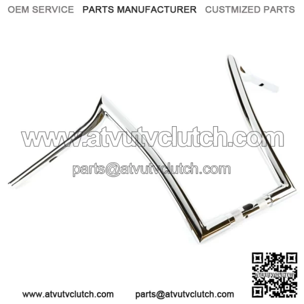 Factory 47 Signature Ape Hanger Handlebars 16" 1-1/4" Chrome Harley FLTR 15-22 (For: Harley-Davidson)