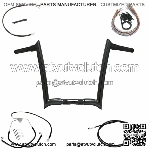OEM Yaffe Black 14" Monkey Bars Package 2008-2012 Harley Road King Glide CVO (For: Harley-Davidson)