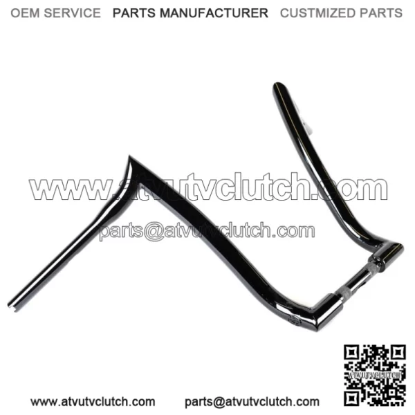Factory 47 Nomad Ape Hanger Handlebars 1.5 16" Gloss Black Harley Softail (For: Harley-Davidson)