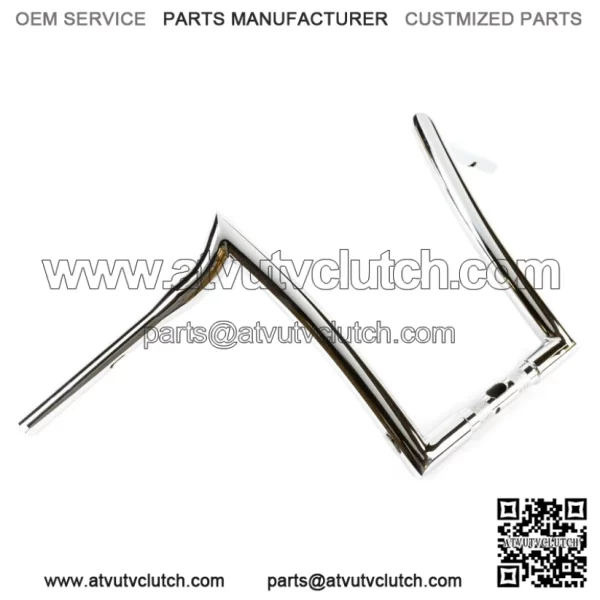 Factory 47 Signature Ape Hanger Handlebars 14" 1-1/4" Chrome Harley FLTR 15-22 (For: Harley-Davidson)