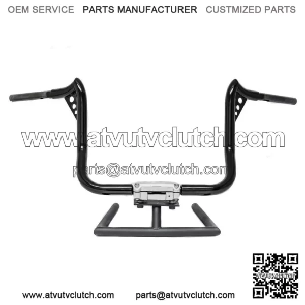 KST Kustoms Satin Black 16" Punisher Handlebars Bars Harley Touring Batwing FLH (For: Harley-Davidson)