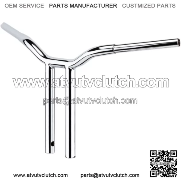 LA Choppers 1 1/4" Chrome Kage Fighter 10" T Bars Straight Handlebars Harley FXD (For: Harley-Davidson)