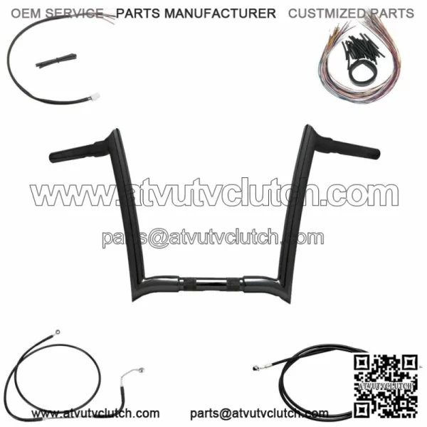 OEM Yaffe Black 12" Monkey Bars Package Kit 2013 Harley Road King Glide CVO ABS (For: Harley-Davidson)