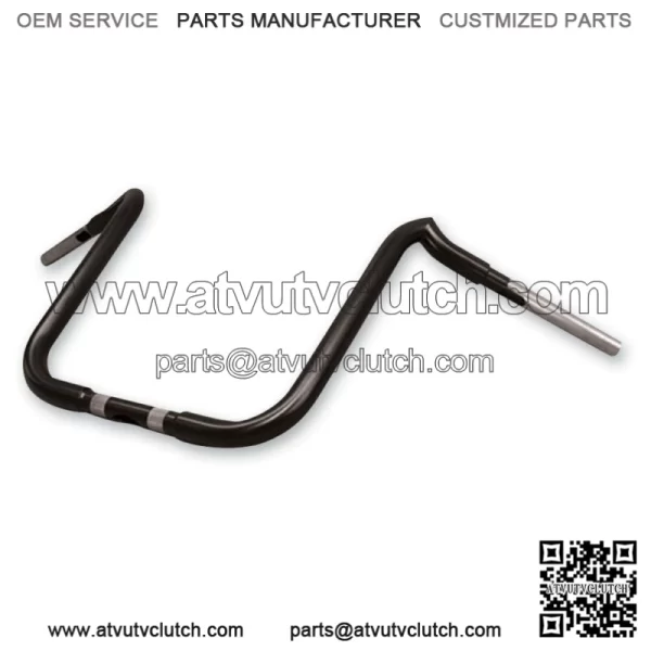 KST Kustoms Satin Denim Black 14" Mayhem Bagger Handlebars Bars Harley Touring (For: Harley-Davidson)