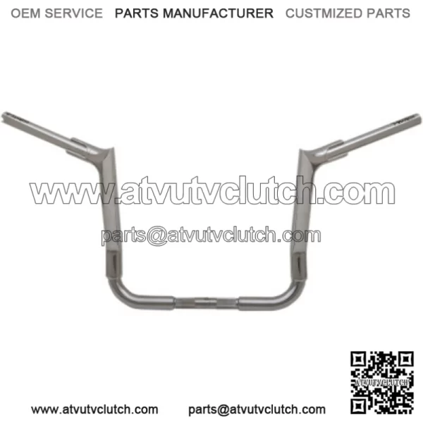 Fat Baggers 14" 1 1/2" Chrome EZ Pointed 2 Piece Handlebars Harley Touring 14-20 (For: Harley-Davidson)