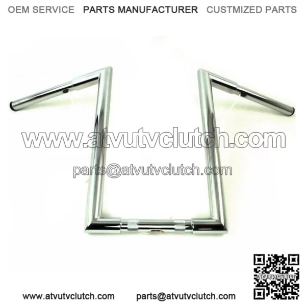 16" 1 1/4" Z Bars Apes Hangers Knurled & Drilled Handlebars Harley Bobber Custom (For: Harley-Davidson)