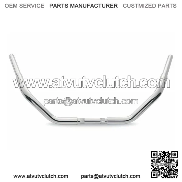 New Chrome Wild One 1 1/4" 1.25" Fat Chubby Comfort Handlebars Handle Bar Harley (For: Harley-Davidson)