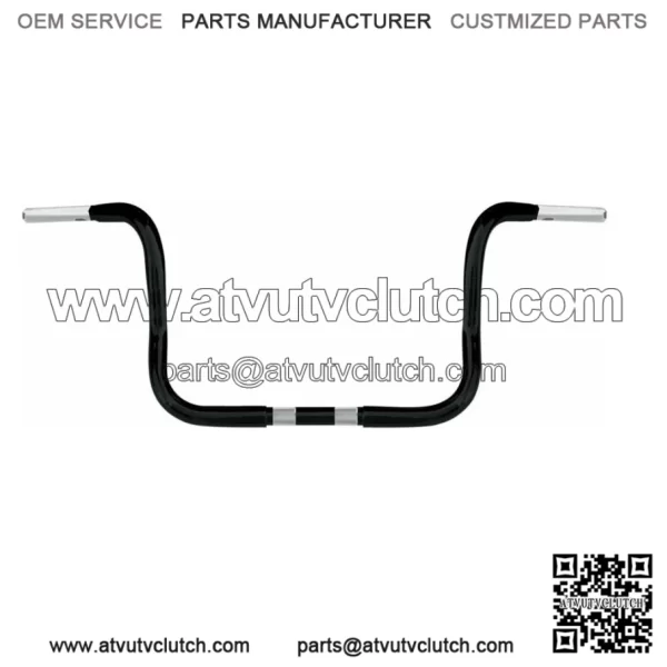Black 1.25" Wild One 1 Chubby 10" Bagger Bars Handlebars Apes Harley Touring (For: Harley-Davidson)