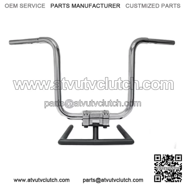 KST Kustoms Polished 12 Straight Jacket Handlebars Bars Harley FLTR Softail Dyna (For: Harley-Davidson)