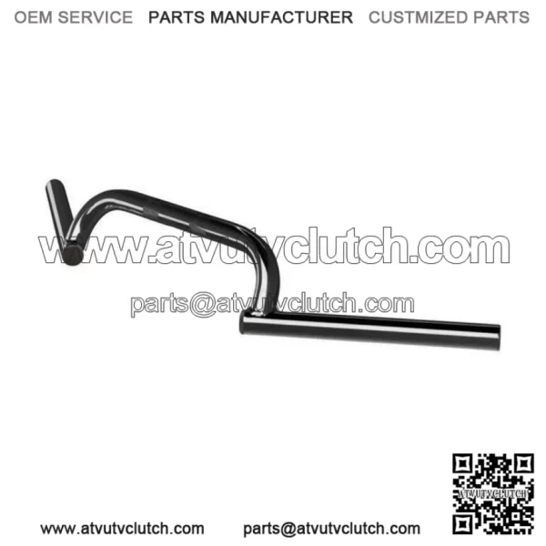 Burly Clubman Bar Black 1" Handlebar Harley Custom Cafe Racer Tracker Sportster (For: Harley-Davidson)