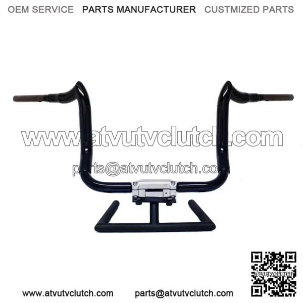 KST Kustoms Gloss Black 14" Bison Bagger Handlebars Bars Harley Touring Batwing (For: Harley-Davidson)