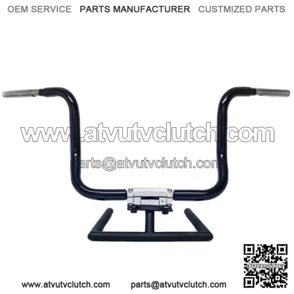 KST Kustoms Gloss Black 12" Six Bend Kicker Handlebars Bars Harley Touring FLH (For: Harley-Davidson)