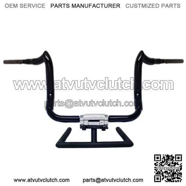 KST Kustoms Denim Satin Black 14" Bison Bagger Handlebars Bars Harley Touring (For: Harley-Davidson)