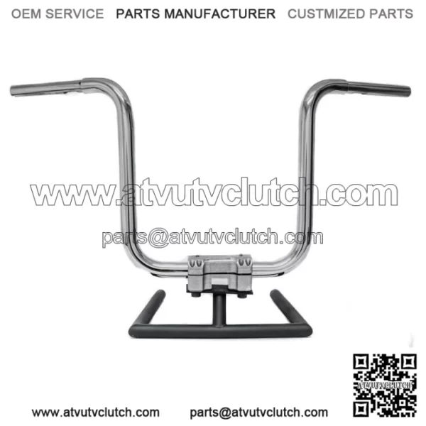 KST Kustoms Polished 12 Straight Jacket Handlebars Bars Harley FLTR Softail 1.25 (For: Harley-Davidson)