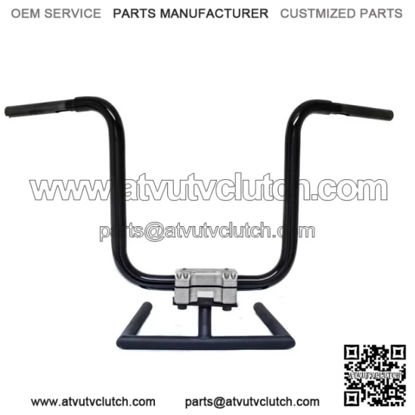 KST Kustoms Satin Black 12" Straight Jacket Handlebars Harley FLTR Softail Dyna (For: Harley-Davidson)