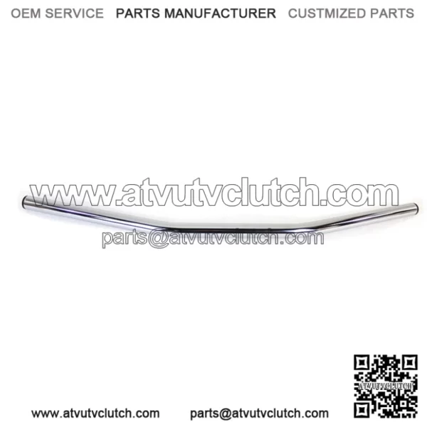 Chrome 1 Drag Bar Flat Unknurled Handlebar No Dimple Harley Sportster XL Chopper (For: Harley-Davidson)