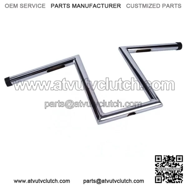 10-1/2" Rise 1" Hangers Z-Bars Handlebars For Harley Sportster Softail Dyna (For: Harley-Davidson)