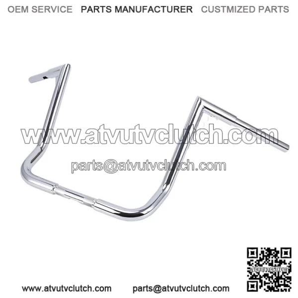 Chrome 16" Rise 1-1/4" Hanger Handlebar For Harley Touring FLHT FLHTC 82-22 (For: Harley-Davidson)