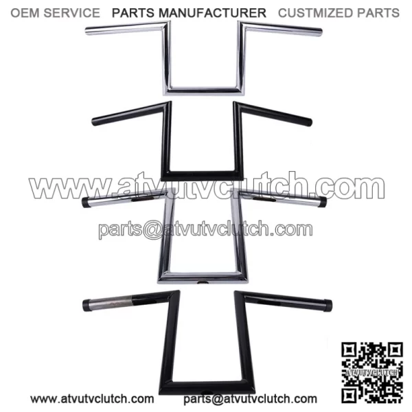 Motorcycle 1" Drag Bar Handlebars Z-Bars for Harley Sportster XL 883 1200 Dyna (For: Harley-Davidson)