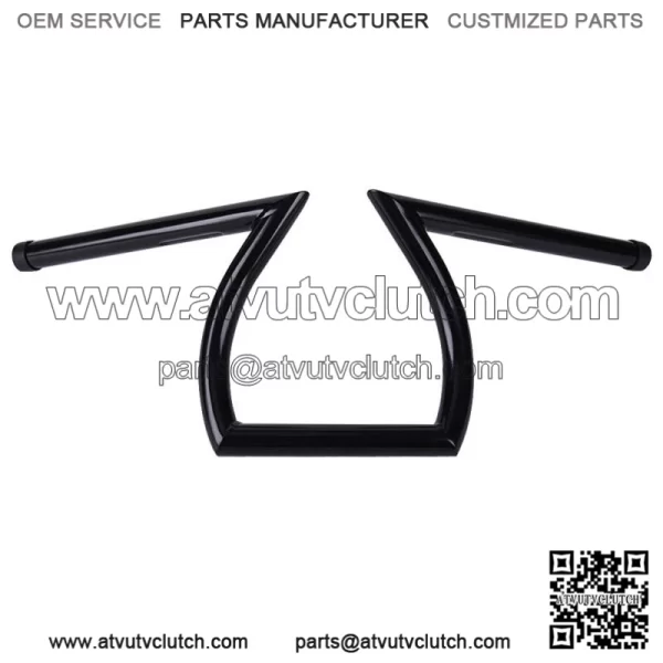 Black 1" Z-Bar Handlebar Drag Bars For Harley Softail Dyna Sportster XL 883 1200 (For: Harley-Davidson)