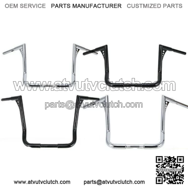 12 14 16" Rise Hanger Handlebars For Harley Touring Electra Glide 1982-2021