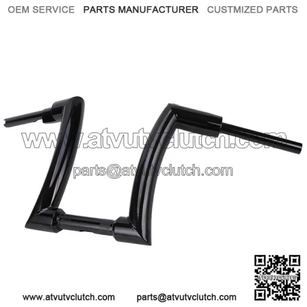 Black 12" Rise 1-1/4" Hangers Bars Handlebars For Harley Sportster 883 1200 (For: Harley-Davidson)