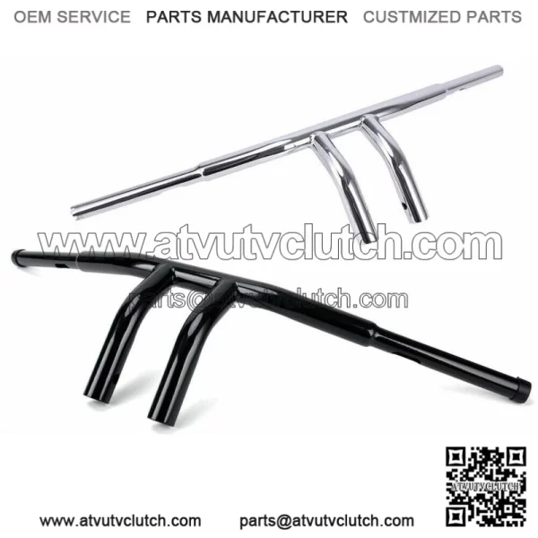 8" Rise T-Bar 1-1/4" Drag Bars Handlebars For Harley Dyna Softail Sportster XL (For: Harley-Davidson)