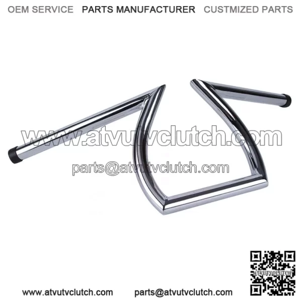 Chrome Motorcycle Drag Z-Bars 1" Handlebars for Harley Sportster Dyna Softail (For: Harley-Davidson)