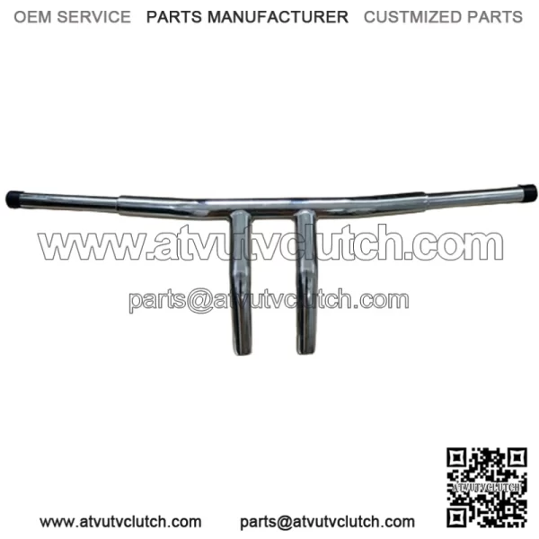 Chrome 8" Rise Drag T-Bars Handlebars For Harley Touring Dyna Softail Sportster (For: Harley-Davidson)