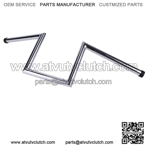 Chrome 8" Rise Hanger 1" Drag Z-Bars Handlebars For Harley FLT FXR Universal (For: Harley-Davidson)