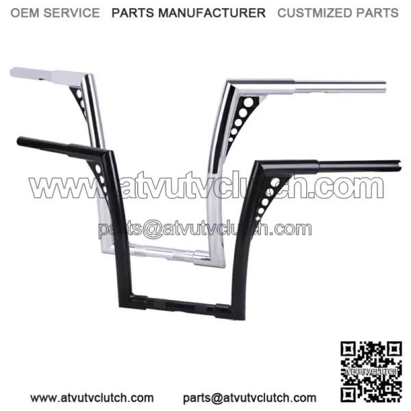 10" 12" 14" 16" Rise Hanger Handlebars For Harley Dyna Sportster XL 883 1200 (For: Harley-Davidson)