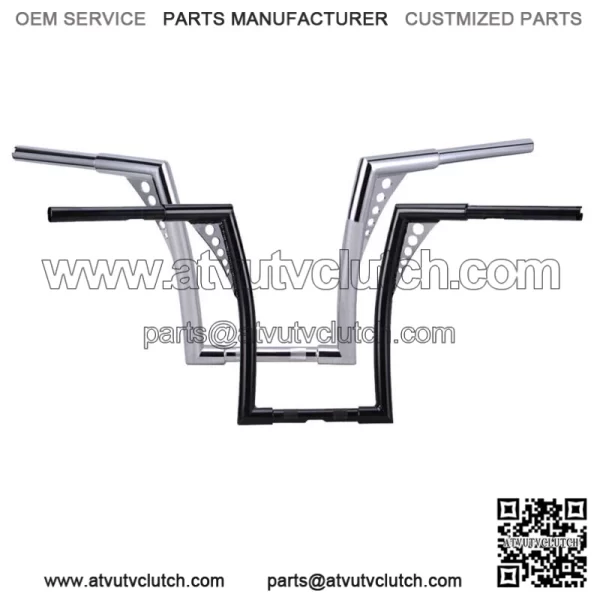 10" 12" 14" 16" Rise Hanger Handlebars For Harley FLST Sportster XL 883 1200 (For: Harley-Davidson)