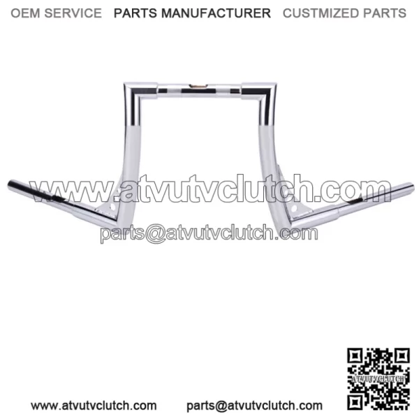 12" Rise 1-1/4 inch Hanger Bars Handlebar For Harley Sportster XL 883 1200 (For: Harley-Davidson)