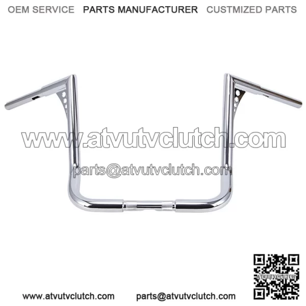 Chrome 16" Rise Hanger Handlebars For Harley Touring FLHT FLHTC 1982-2021 (For: Harley-Davidson)