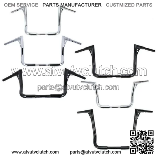 12 14 16" Rise Hanger Bar Handlebars For Harley Touring FLHT FLHTC 1982-21
