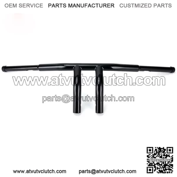 Gloss Black Motorcycle 8" Rise 1-1/4" Bar T-Bars Handlebars For Harley Universal (For: Harley-Davidson)