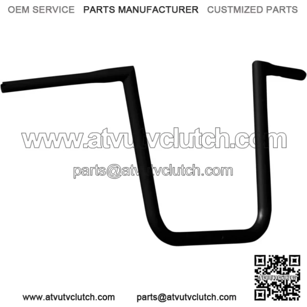 Black 14" Ape Hanger Handlebars for 15-20 Harley Road Glide FLTRX