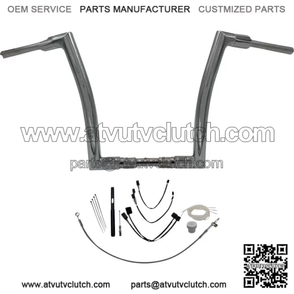 EZ Install 14" Flat Top Handlebar Kit 2021-2022 Harley Road King FLH