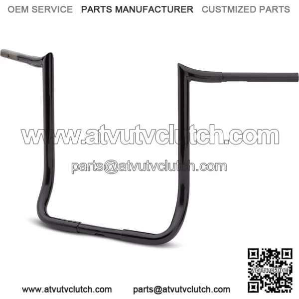 Black 18" Prime Ape Handlebar for 83-19 Harley Touring FLHT FLHTC