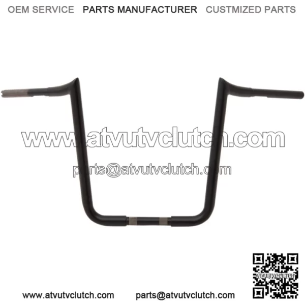 Flat Black 18" Prime Ape Handlebars for 1984-2020 Harley Softail FXS